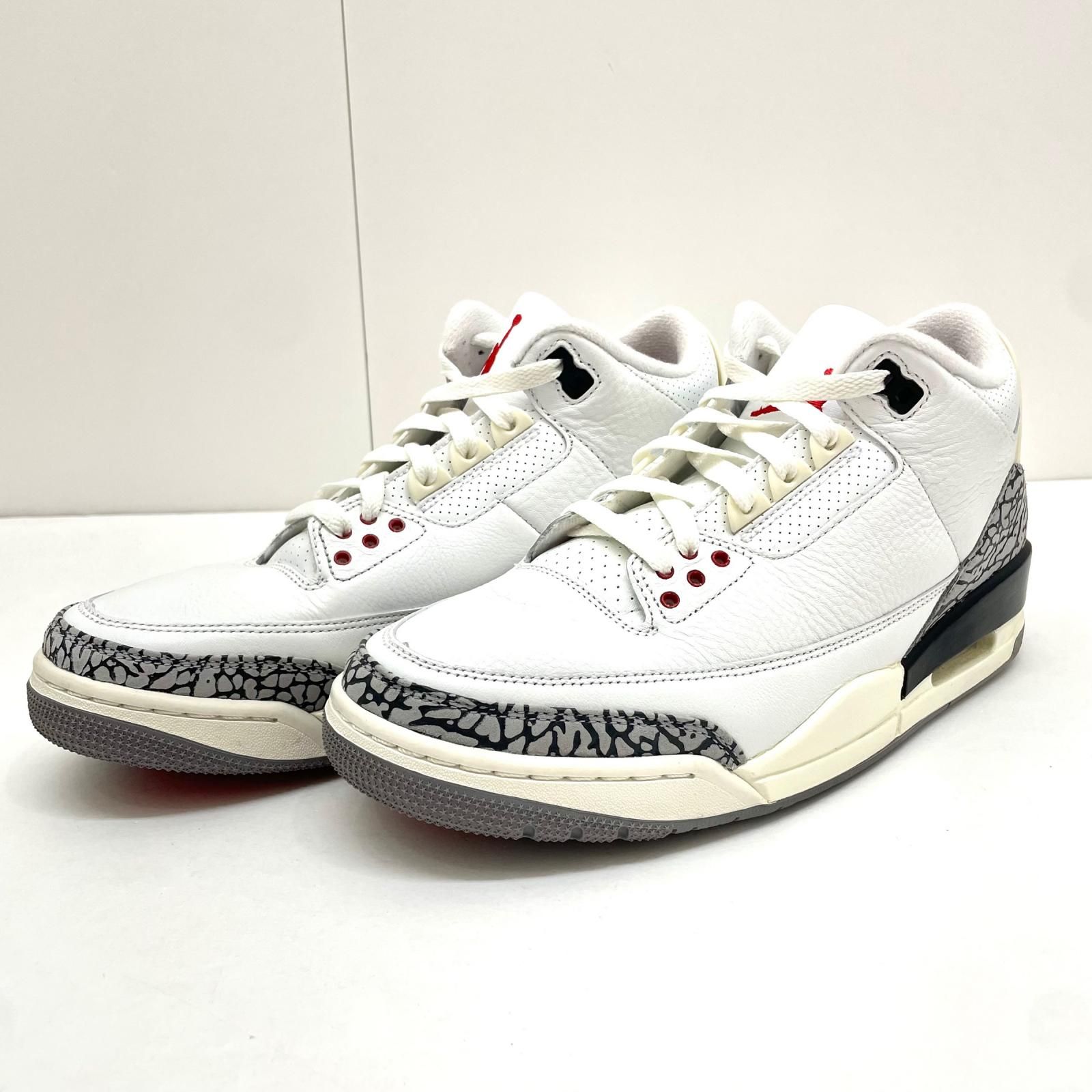 【尾張小牧店】 中古 NIKE | ナイキ スニーカー 27.0cm AIR JORDAN 3 RETRO DN3707-100 グレー 【126】