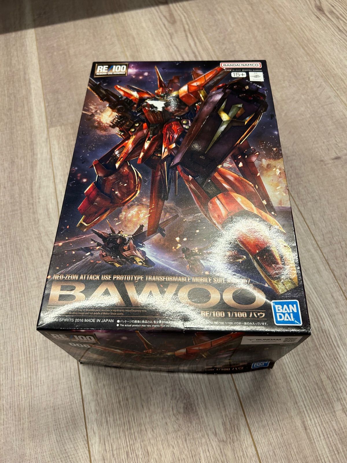①　プラモデル BANDAI バンダイ RE/100 1/100 機動戦士ガンダムΖΖ AMX-107 バウ 未使用