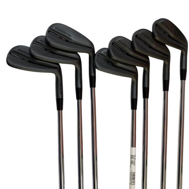 【中古】 コブラ KING FORGED TEC(2023) BLACK 8S アイアンセット IR Dynamic Gold 105 (フレックスS) メンズ 男性用 右利き 右用 Cランク ゴルフクラブ