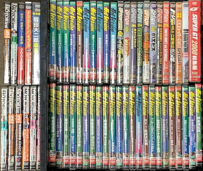 車関係のDVD 自動車 カーレース まとめて55点以上 ホットバージョン（HOT VERSION）ベストモータリング VIDEO OPTION（ビデオオプション）他