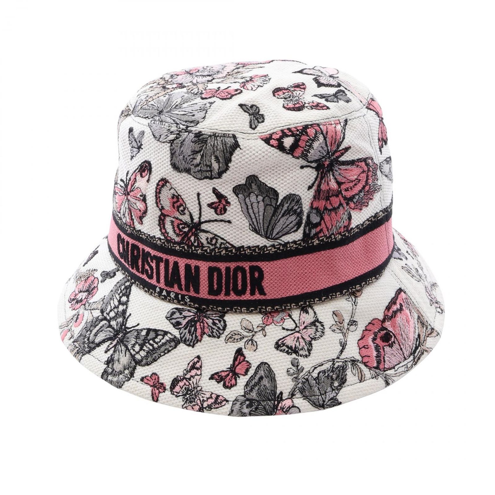 ディオール Dior ハット D-Bobby トワル ドゥ ジュイ メキシコ バケット コットン バケットハット レディース Used A