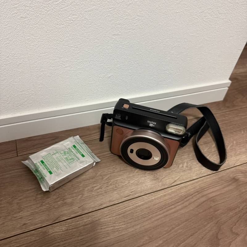 FUJIFILM instax SQUARE SQ6 ブラッシュゴールド 動作品 チェキ