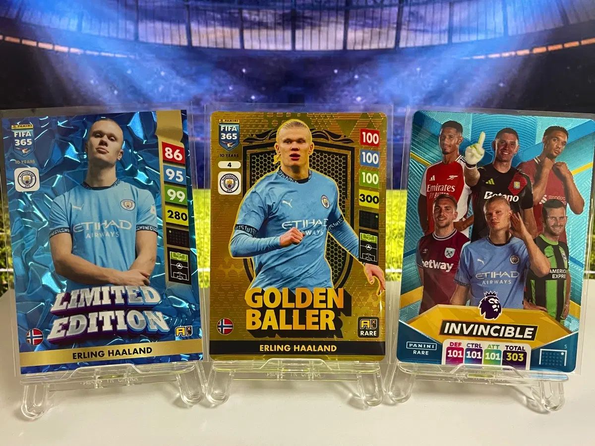 マンチェスターシティ エルリング ハーランド ゴールデンボールアーティスト LIMITED EDITION 3種 Panini サッカーカード 7,456円