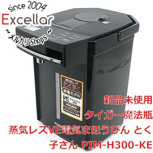 [bn:0] TIGER　蒸気レスVE電気まほうびん とく子さん 3.0L　PIM-H300-KE　アーバンブラック