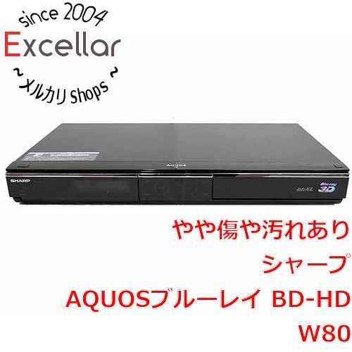 [bn:6] SHARP　AQUOS ブルーレイディスクレコーダー BD-HDW80　リモコンなし 9,388円