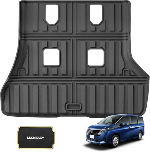 LUCKEASY ニッサン 新型 セレナ C28 4WD e-POWER 7人乗り ハイブリッド 専用 ラゲッジマット 2024年10月?現行 | SERENA C28型 e-4ORCE トランクマット 3Dカーマット TPE素材 防水 滑り防止 耐汚れ as 6,489円
