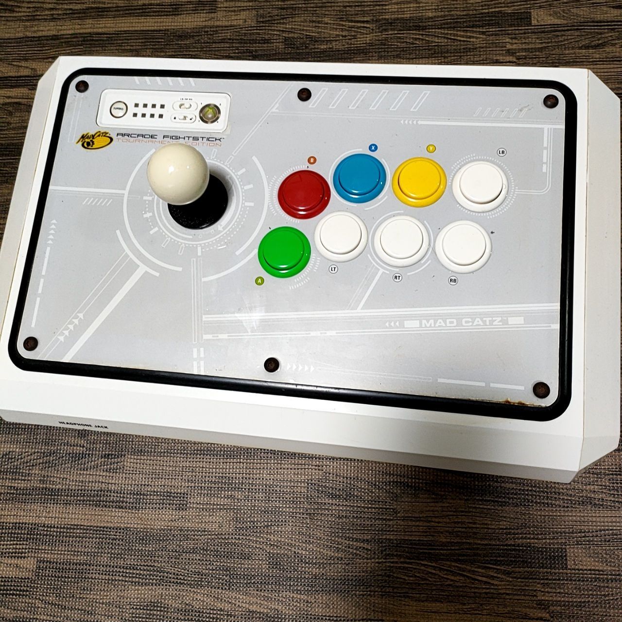 稼働品 Mad Catz Arcade FightStick TE アケコン 変化アダプター付き XBOX360用 周辺機器 その他 ホワイト 517