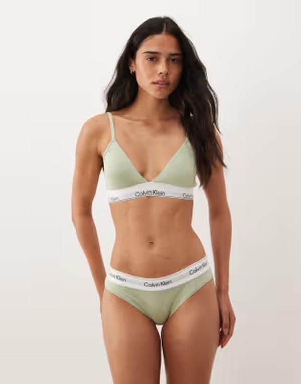 カルバンクライン レディース アンダーウェア ブリーフパンツ コットン Calvin Klein Icon Cotton Modal bikini briefs in pale mint Pale m 8,865円