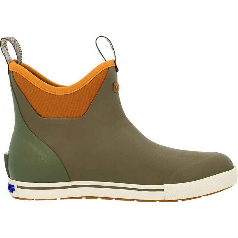 エクストラタフ メンズ シューズ ブーツ・レインブーツ アンクル Xtratuf Camp 6in Ankle Deck Boot Mens Dark Olive オリーブ