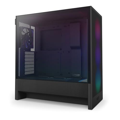 NZXT H5 Flow RGB v2 Black 360mm RGBシングルフレームファン搭載 ミドルタワー ATX PCケース ブラック CC-H52FB-R1 CS9084 | コンパクトなミッドタワー。F360 RGB Coreファン、360mmラ…