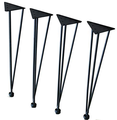 ☆新品☆サンニード テーブル 脚 パーツ アイアンレッグ 4本 セット 幅13.5 奥行13.5 高さ42 cm ブラック 黒 diy TLG-4S-BK | 家具脚,鉄脚,アイアン脚,ダイニングテーブル,机,頑丈,丈夫 8210617c