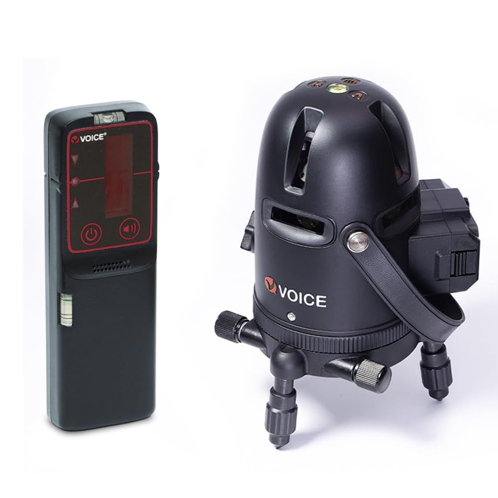 ☆新品☆VOICE レーザー墨出し器 フルラインレーザー Model-R8 受光器セット フルライン照射モデル アプリからの遠隔操作 タッチスイッチ efbff120