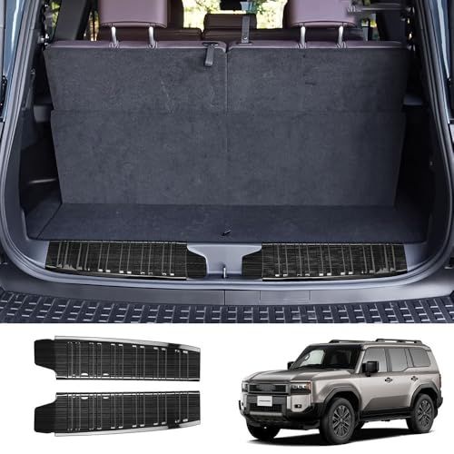 For 新型ランドクルーザー250 ランクル250 TRJ250W GDJ250W（2024年以降）内蔵リアガード威圧感インテリア傷に強く耐摩耗性があり取り付けが簡単 ランクル250アクセサリー (ブラックチタン)as