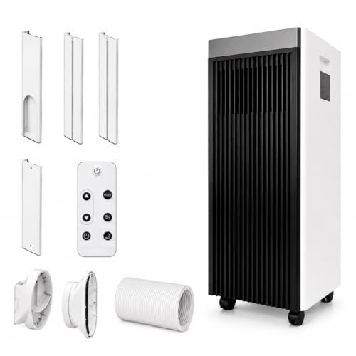 ★新品★スポットクーラー 2.3kW 冷風 送風 除湿 24L/日 3in1機能 7-10.5畳対応 風量2段階調節 ノンドレン 工事不要 省エネ 24時間タイマー スリープモード 置き型 静音キャスター リモコン付き 窓パネル 移動式エアコ 9613dbb7