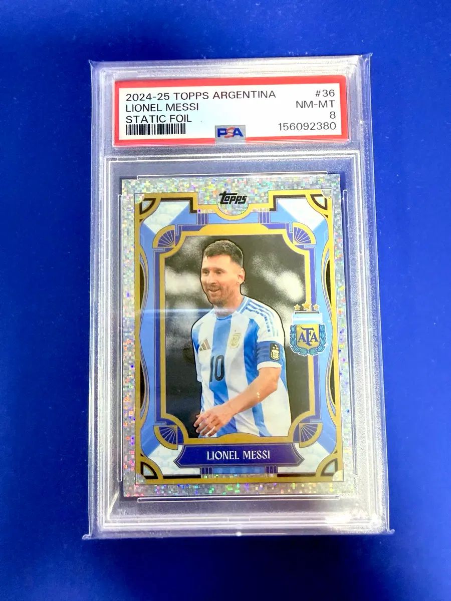 スポーツカード TOPPS トップス リーオネル メッシ Lionel Messi PSA8 カード