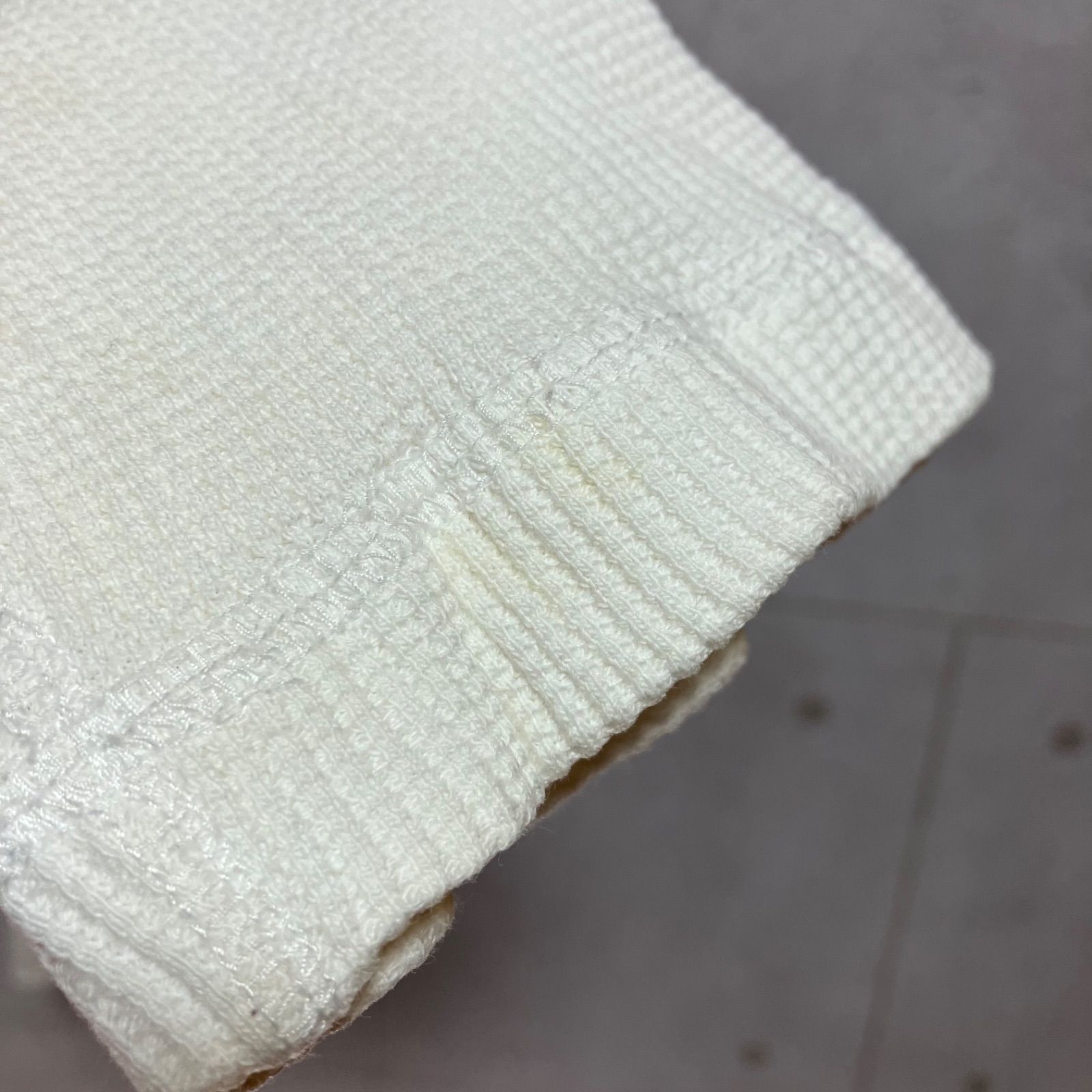 Levi's RED TAB リーバイス レッドタブ スカル サーマル カットソー ロングスリーブ Tシャツ ワッフル 長袖 トップス L アイボリー メンズ SU-51-8 thumbnail 12