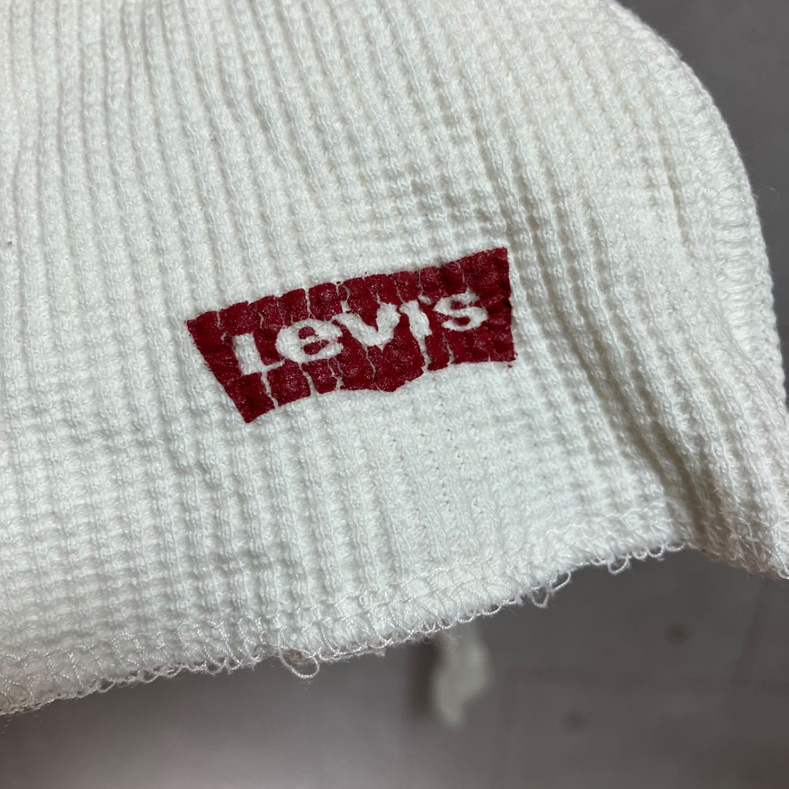 Levi's RED TAB リーバイス レッドタブ スカル サーマル カットソー ロングスリーブ Tシャツ ワッフル 長袖 トップス L アイボリー メンズ SU-51-8 thumbnail 13