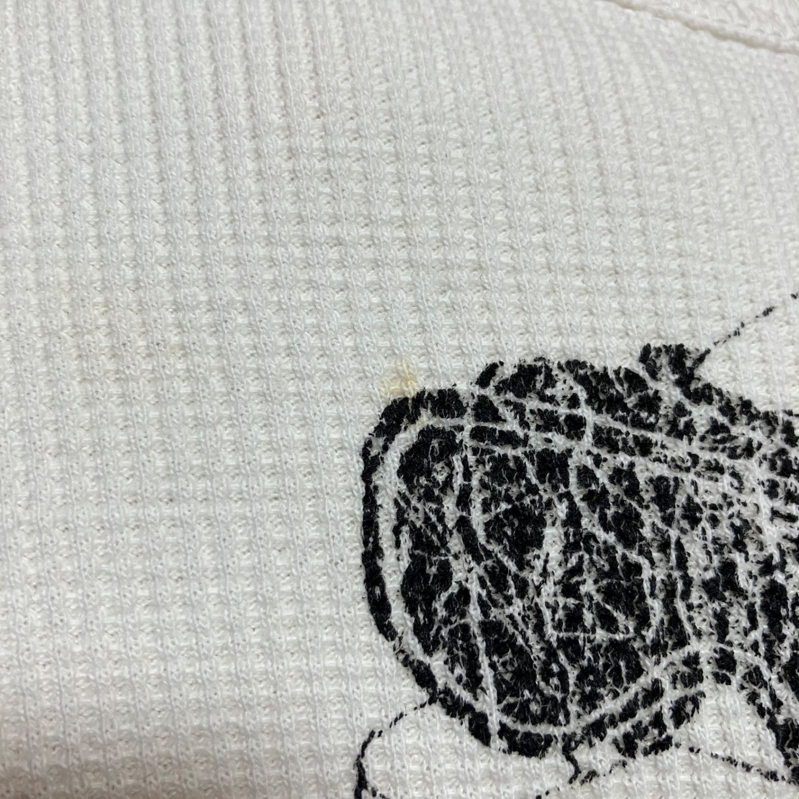 Levi's RED TAB リーバイス レッドタブ スカル サーマル カットソー ロングスリーブ Tシャツ ワッフル 長袖 トップス L アイボリー メンズ SU-51-8 thumbnail 8