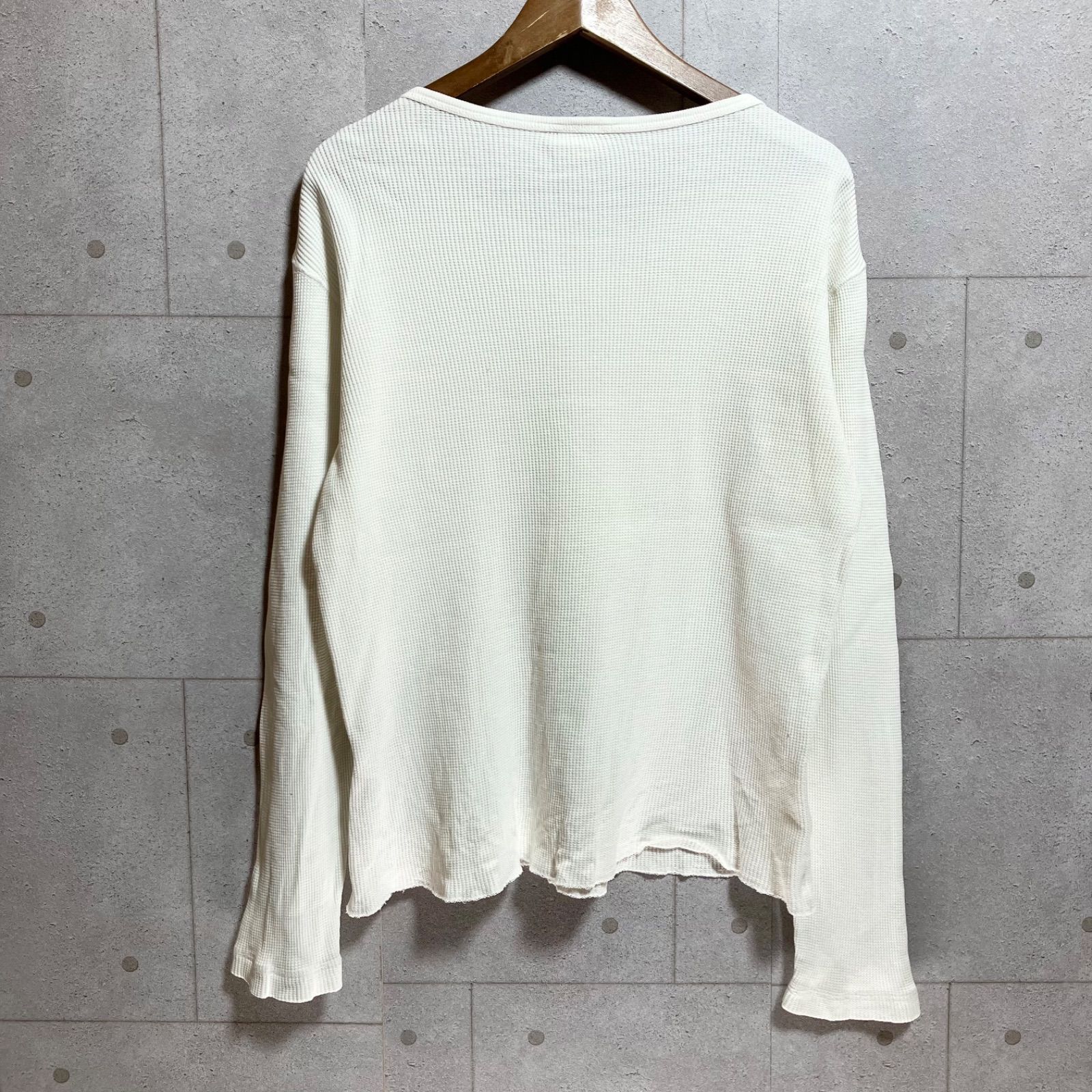 Levi's RED TAB リーバイス レッドタブ スカル サーマル カットソー ロングスリーブ Tシャツ ワッフル 長袖 トップス L アイボリー メンズ SU-51-8 thumbnail 15