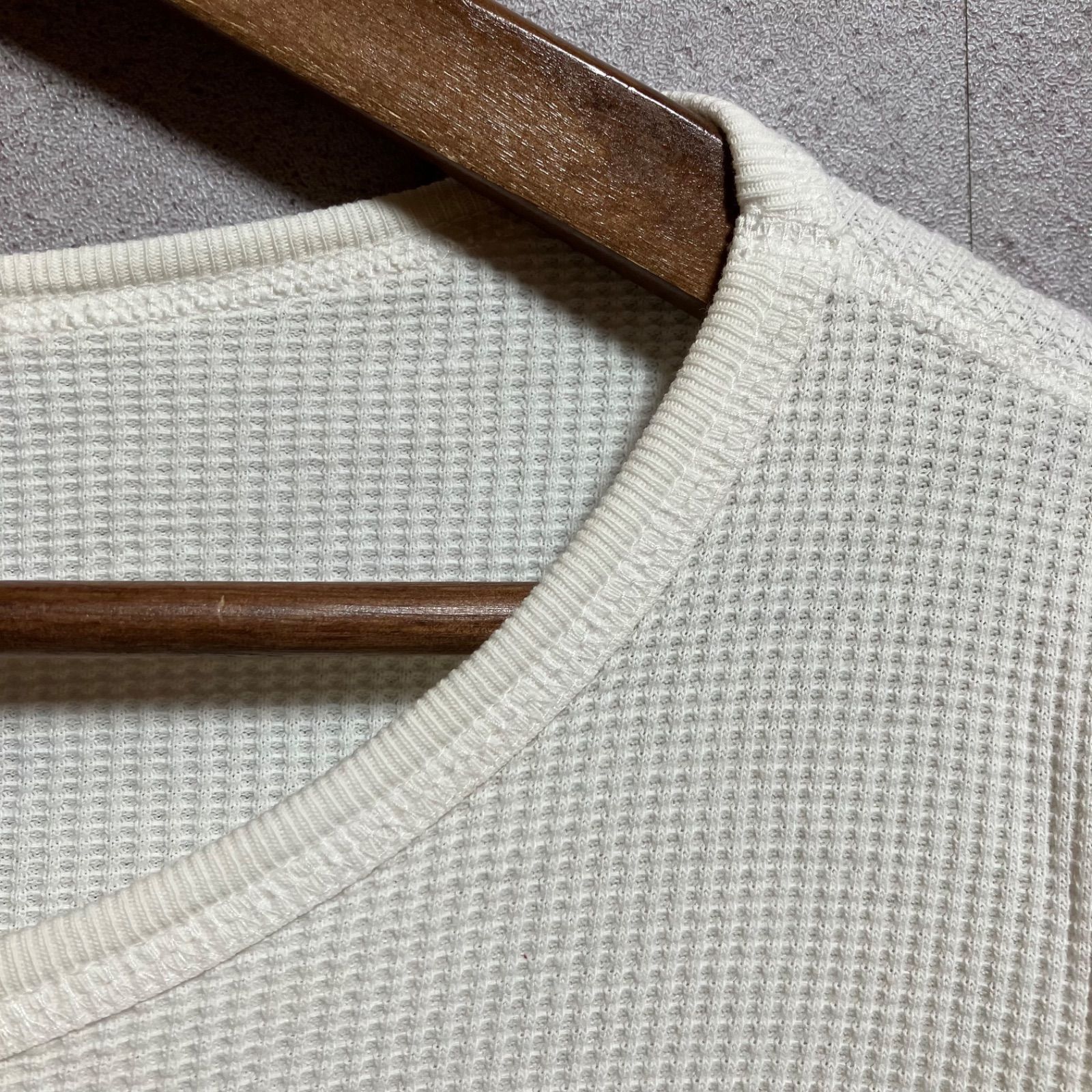 Levi's RED TAB リーバイス レッドタブ スカル サーマル カットソー ロングスリーブ Tシャツ ワッフル 長袖 トップス L アイボリー メンズ SU-51-8 thumbnail 3