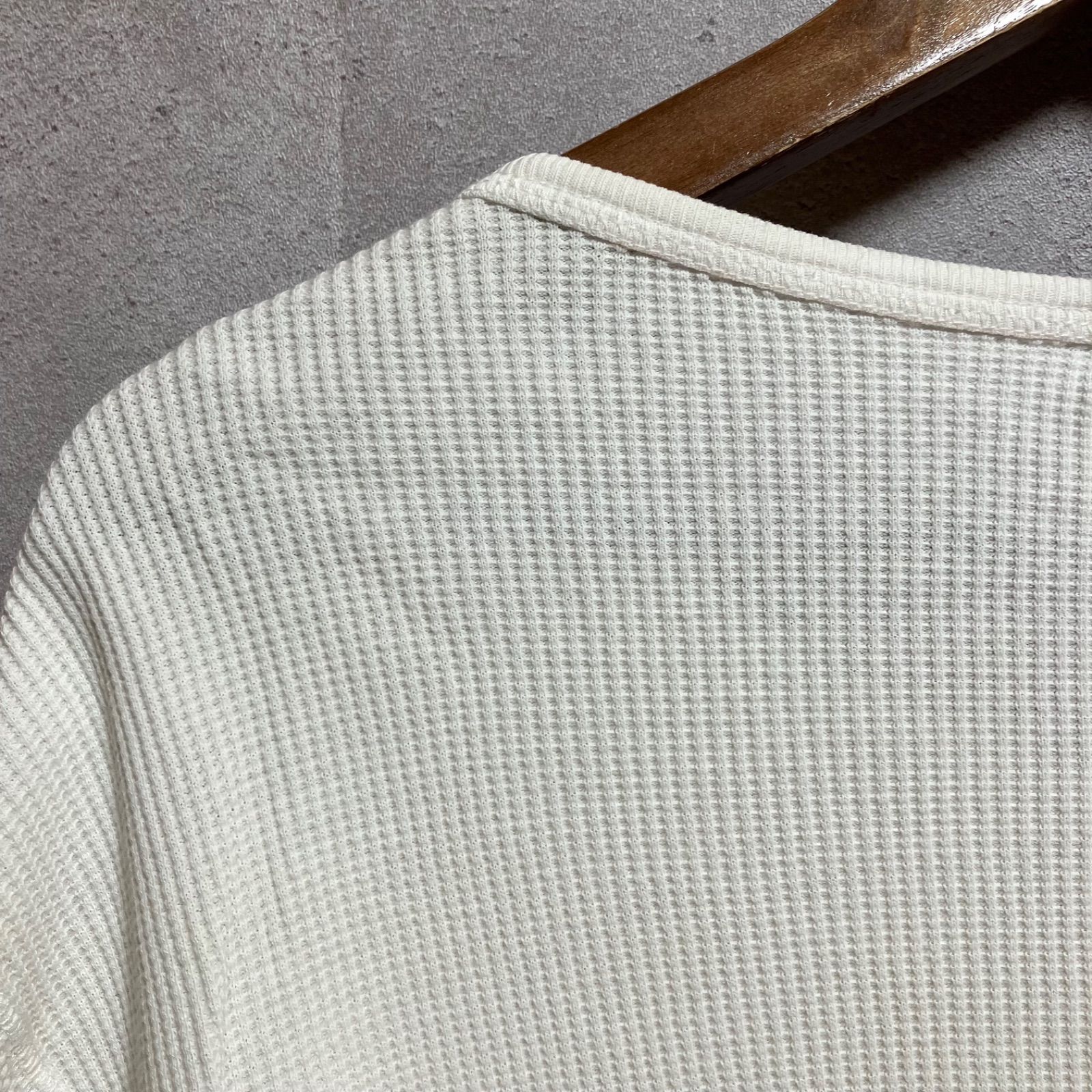 Levi's RED TAB リーバイス レッドタブ スカル サーマル カットソー ロングスリーブ Tシャツ ワッフル 長袖 トップス L アイボリー メンズ SU-51-8 thumbnail 16