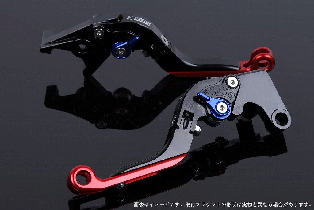 新品 SSK スピードラ アジャストレバーセット 可倒延長式 レバー本体カラー:ブラック アジャスターカラー:ブルー エクステンションカラー:レッド SUZUKI GSX-S125/GSX-R125 2017-2019 14,247円