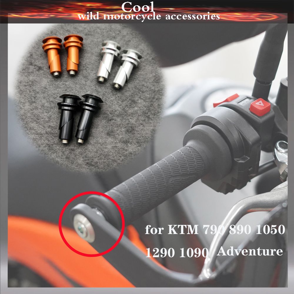 KTM 790ADV/890ADV/1290/1190/1050 用 CNCアルミ製ハンドルグリップエンドキャップ