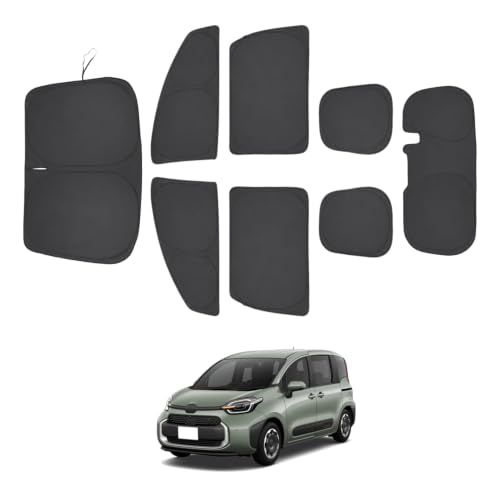 AUTO SPEC シエンタ MXP系 ドライブレコーダー有り サンシェード フルセット 車中泊グッズ 仮眠 全窓 目隠し 遮光シェード 8PCS | 専用設計,断熱,UVカット,日除け,遮光,換気,盗難防止,夏対策,冷房効率アップ,ワンタッチタイプ,吸盤ts