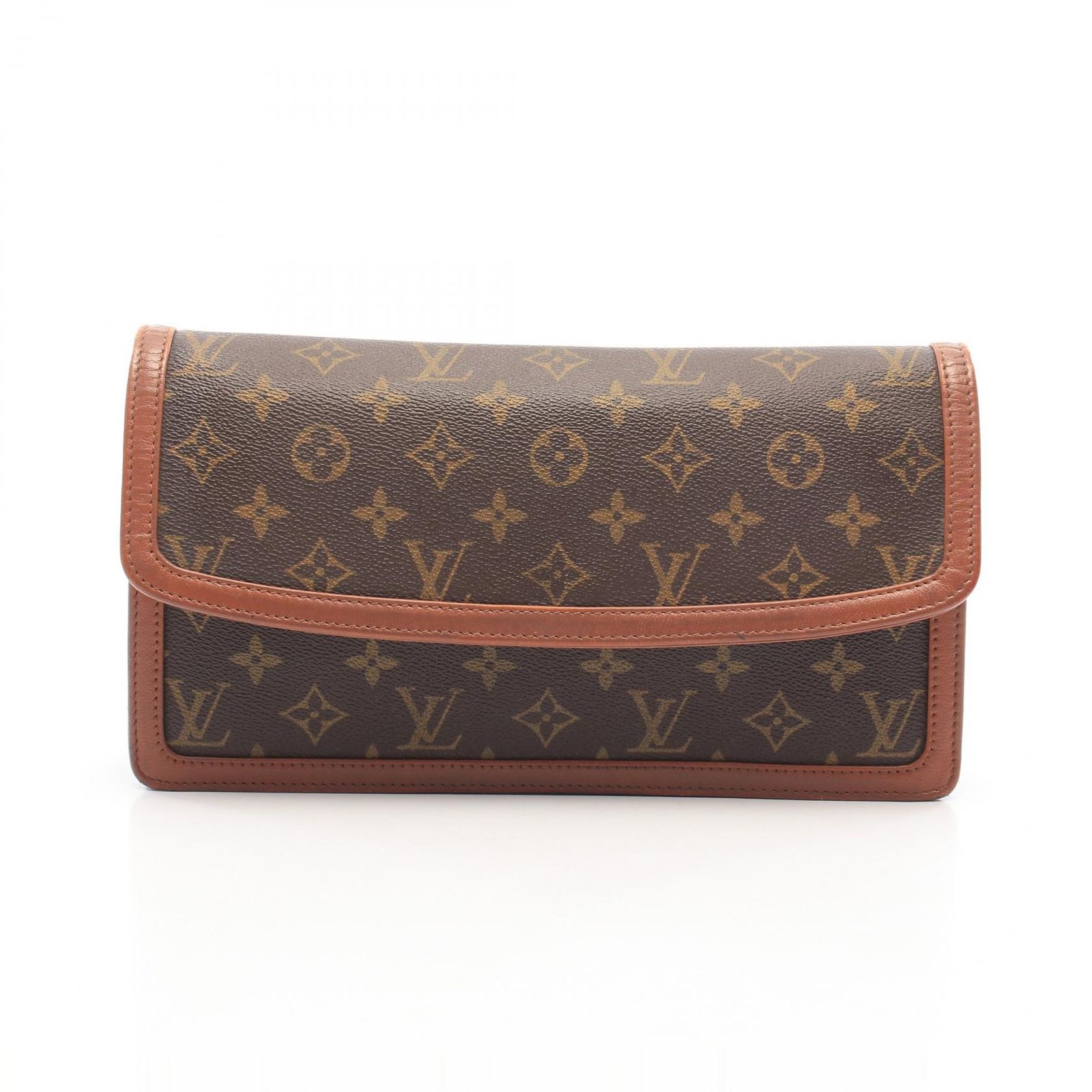 ルイ・ヴィトン LOUIS VUITTON セカンドバッグ クラッチバッグ ポシェットダムGM M51810 PVCコーティングキャンバス レザー ポシェット・ダムGM ユニセックス Used B