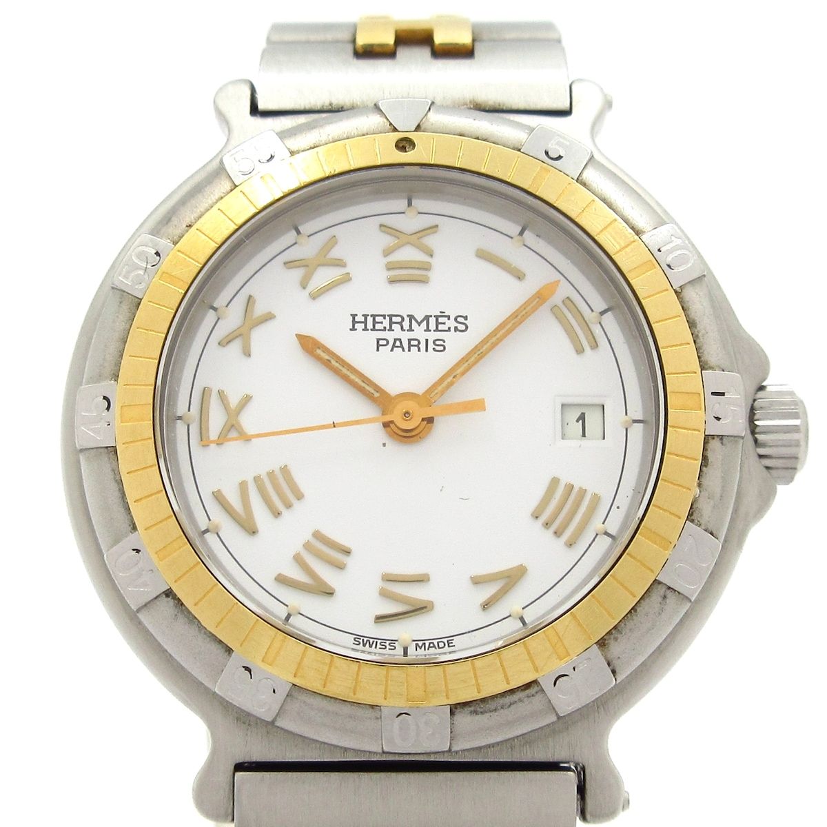 HERMES(エルメス) 腕時計 キャプテンニモ レディース アイボリー
