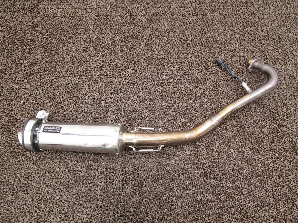 Z125プロ 社外 ビームス マフラー サイレンサー □C918！BR125H カスタム素材に カワサキ JMCA 【 AX125AE 】 FI インジェクション 動画有