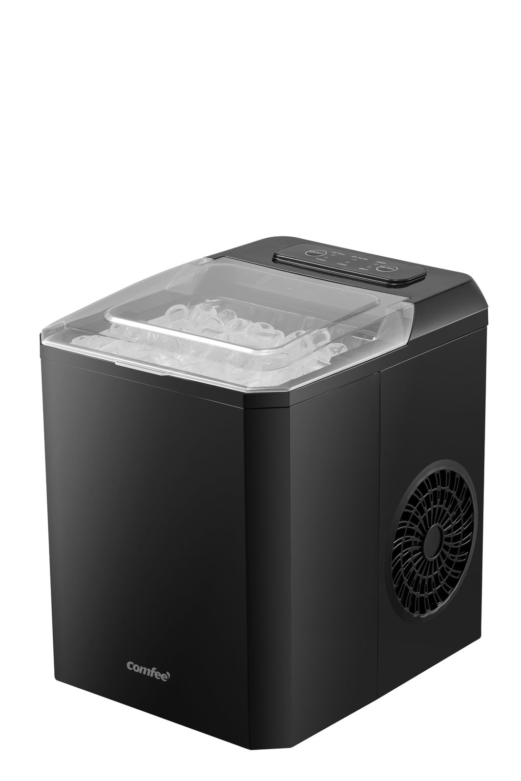 COMFEE' 製氷機 家庭用 1L大容量水タンク 最短6分 高速製氷 小型 自動洗浄 保冷機能付き 自動製氷 ポータブル 日本語パネル 静音 省エネ コンパクト 業務用 ブラック RCI12BL1JP(E)