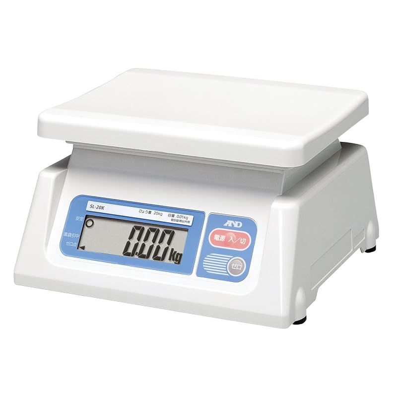 A&D デジタルはかり SL-20K ≪ひょう量:20kg 最小表示:0.01kg 皿寸法:230(W)*190(D)mm 検定無≫ ※計量法準拠製品