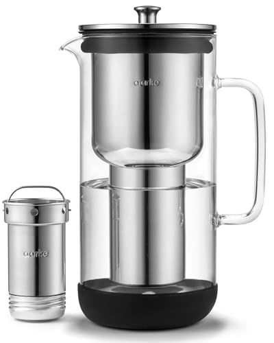 aarke ピューリファイヤー カラフェ型浄水器 ガラス製 高級ステンレス製フィルターカートリッジ 食洗機対応 ろ過水容量1.18L 全容量2.36L 【国内正規品】 21,778円