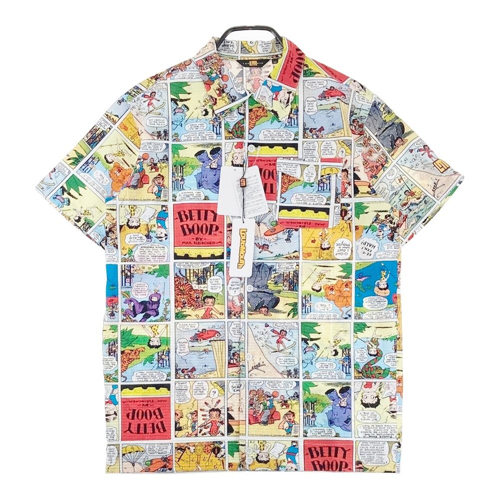 サイズ：M LOUD MOUTH ラウドマウス ×Betty Boop 2026年モデル 半袖シャツ サッカー地 ベティーズコミック柄 ホワイト系 [240101759244] ゴルフウェア メンズ ストスト 8,672円