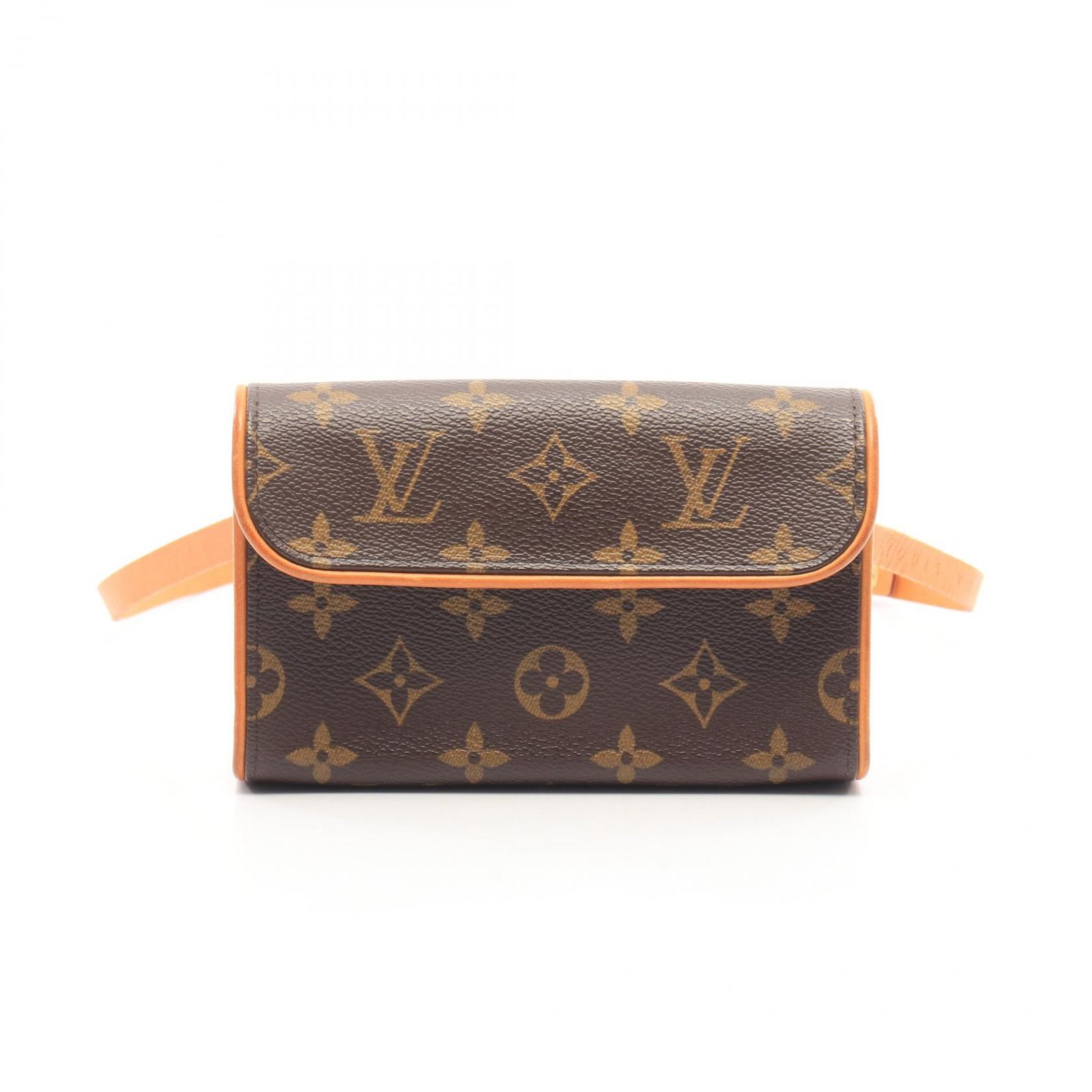 ルイ・ヴィトン LOUIS VUITTON ウエストバッグ ボディバッグ ポシェットフロランティーヌ モノグラム ブトンプレッション(XS)付き M51855 PVCコーティングキャンバス