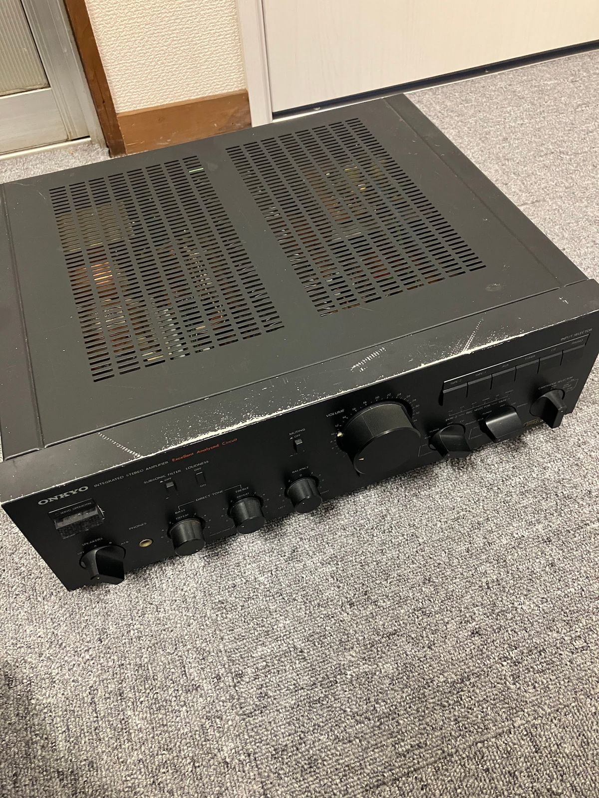 ＋【通電未確認】ONKYO オンキヨー Integra A-817RX プリメインアンプ 電源ケーブル付【棚無】【4】