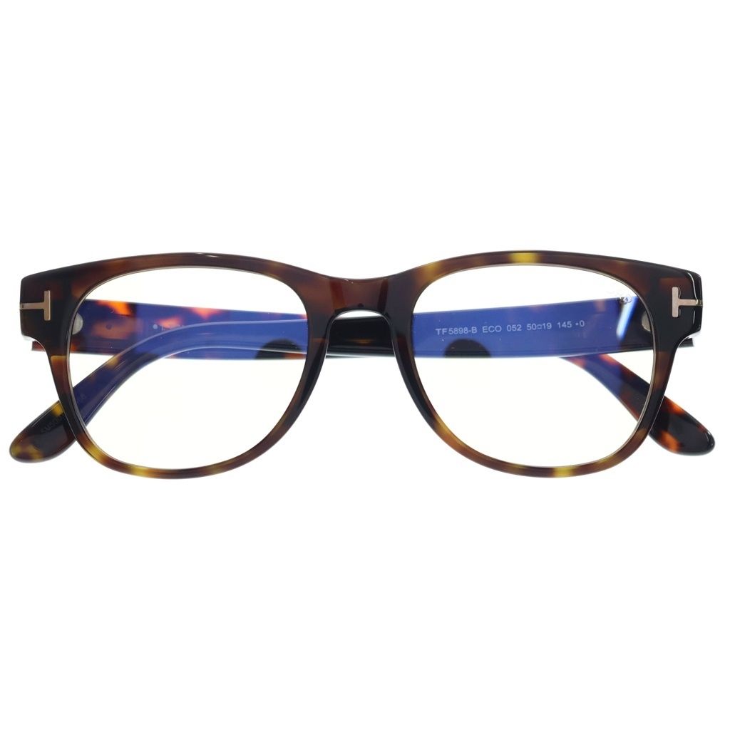 TOM FORD (トムフォード) ウェリントンフレーム クリアレンズ サングラス メガネ ブラウン TF5898-B