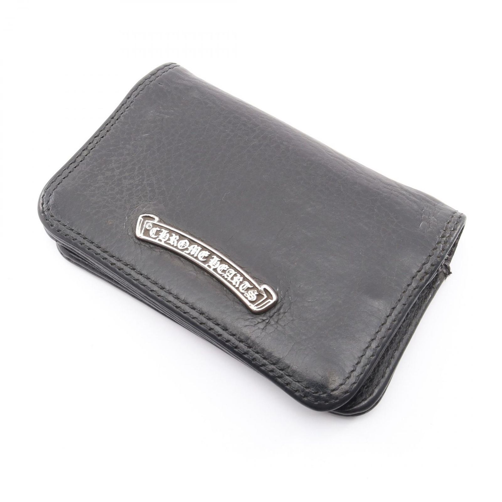 CHROME HEARTS クロムハーツ CARD CASE 2 SCROLL LABEL カードケース