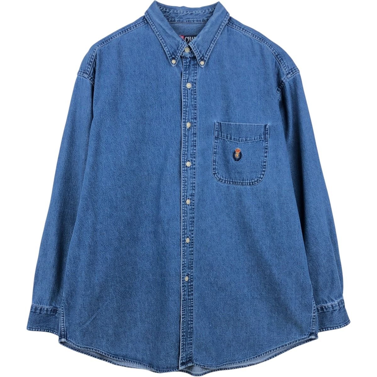 古着 ラルフローレン Ralph Lauren CHAPS チャップス 長袖 ボタンダウンデニムシャツ メンズXL相当/eaa663261 7,284円