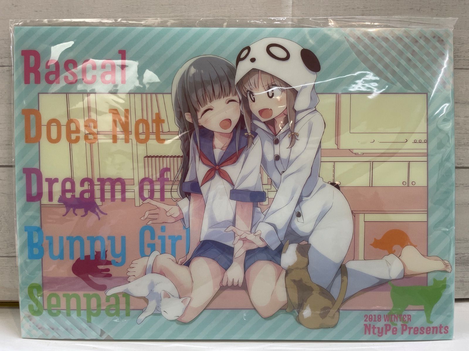 [I9-76] ◎ ntype Mizoguchi Cage C95 Blue Pig Comiket Clear Flat Case Unopened