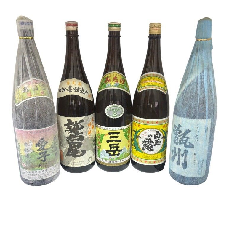 お酒5本セット 愛子 + 鷲尾 + 三岳 + 白玉の露 + 甑州 1800ml 25度 【未開栓品】 42608K126129