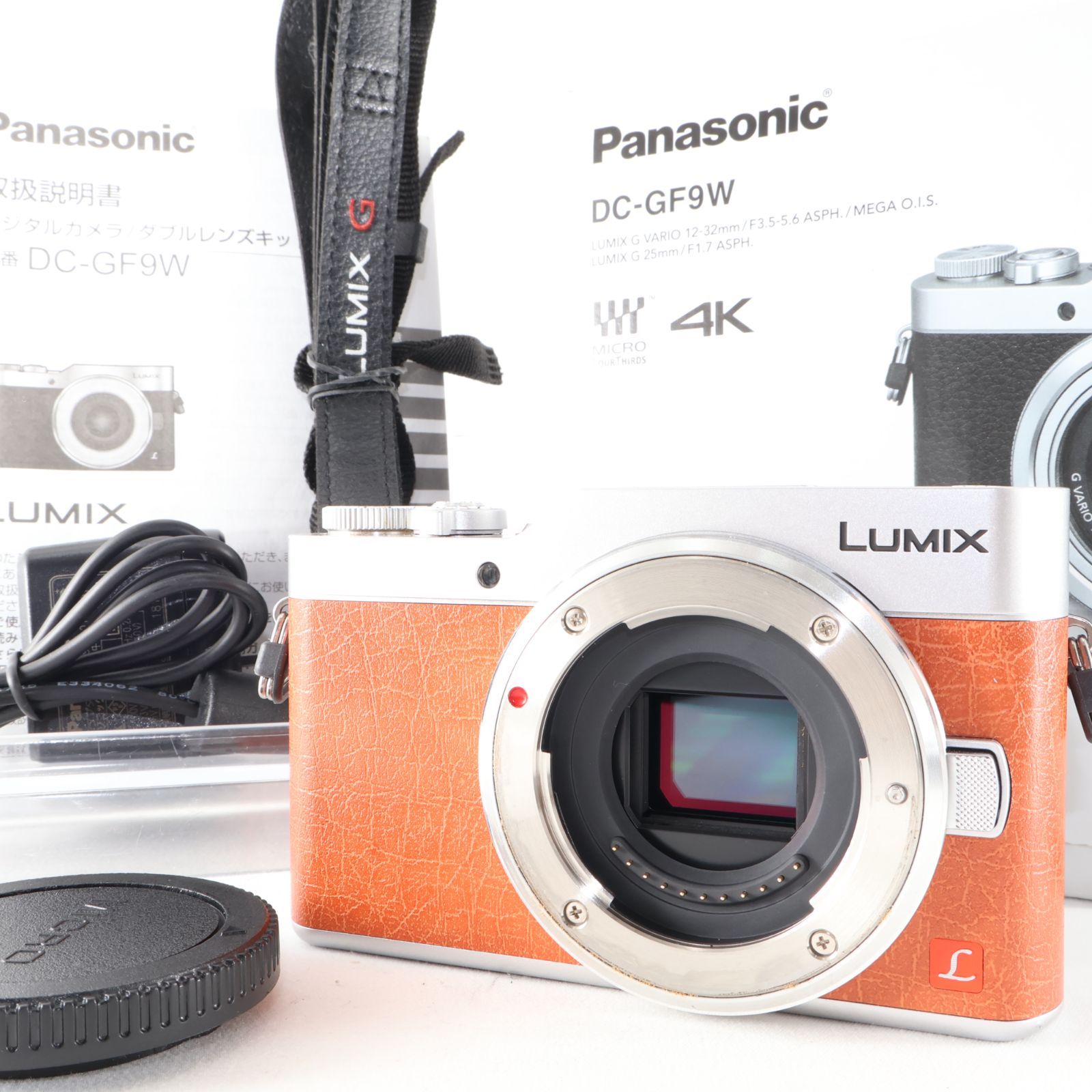 【良品】《 ショット数590 回》panasonic DC-GF9 ブラウン　ボディ