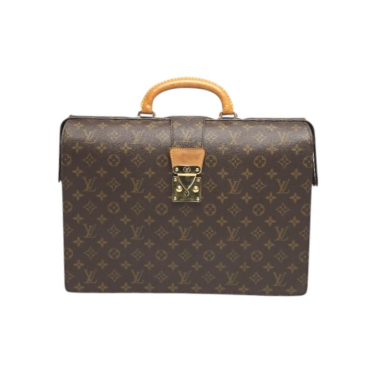 Louis Vuitton M53305 Monogram Business Bag Serviette Fermoire Briefcase LOUIS VUITTON Brown