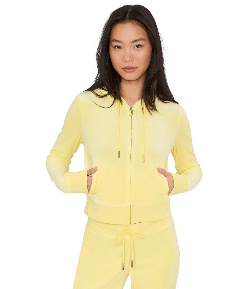 ジューシークチュール レディース アウター パーカー・スウェット ジャケット Juicy Couture Og Blink Track Jacket Yellow Iris イエロー
