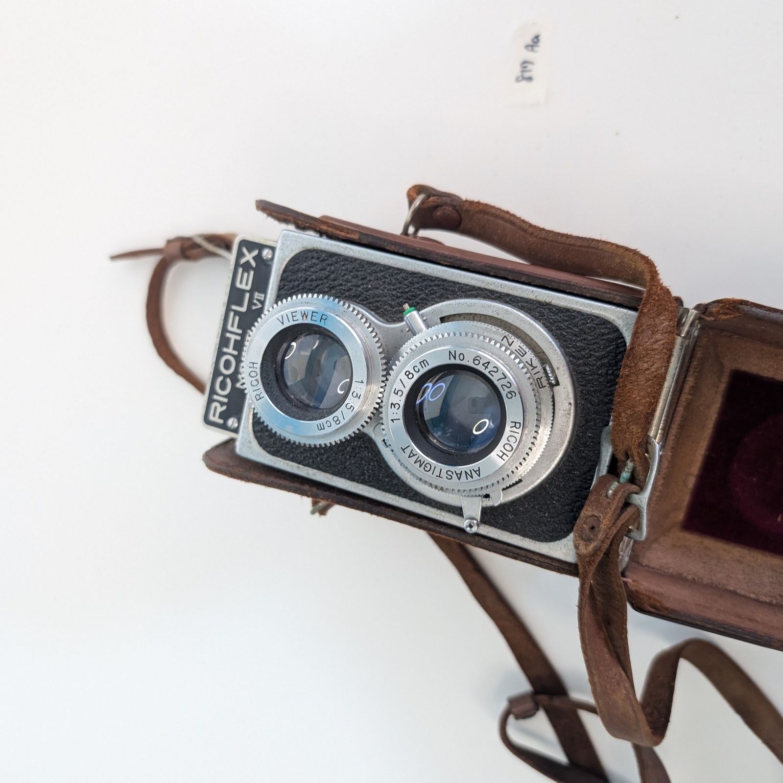 RICOHFLEX MODEL VII 二眼レフカメラ 革ケース・ストラップ付 レトロ