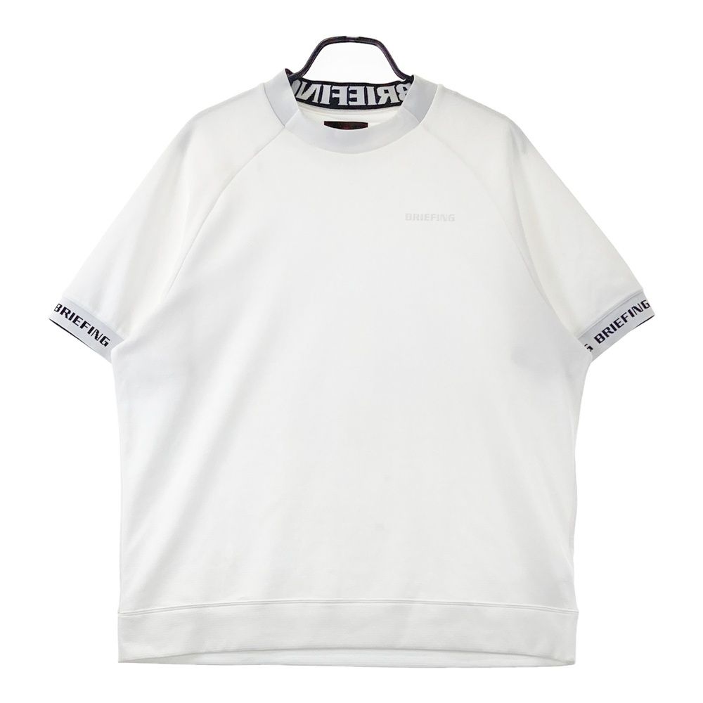 サイズ：L BRIEFING GOLF ブリーフィング 2025年モデル モックネック 半袖Tシャツ ホワイト系 [240101749628] ゴルフウェア メンズ ストスト 8,435円