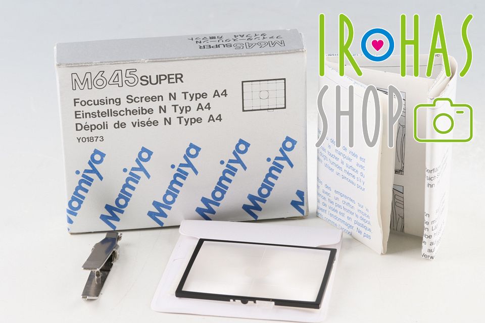 Mamiya M645super Focusing Screen N Type A4 Checker With Box #65332L7