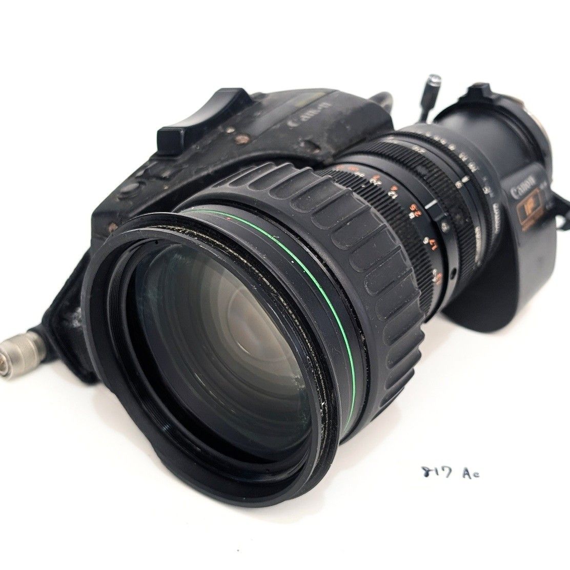 Canon YJ19x9B4 VRS SX12 broadcast commercial zoom lens B4 mount dirty frame chipped sticky junk