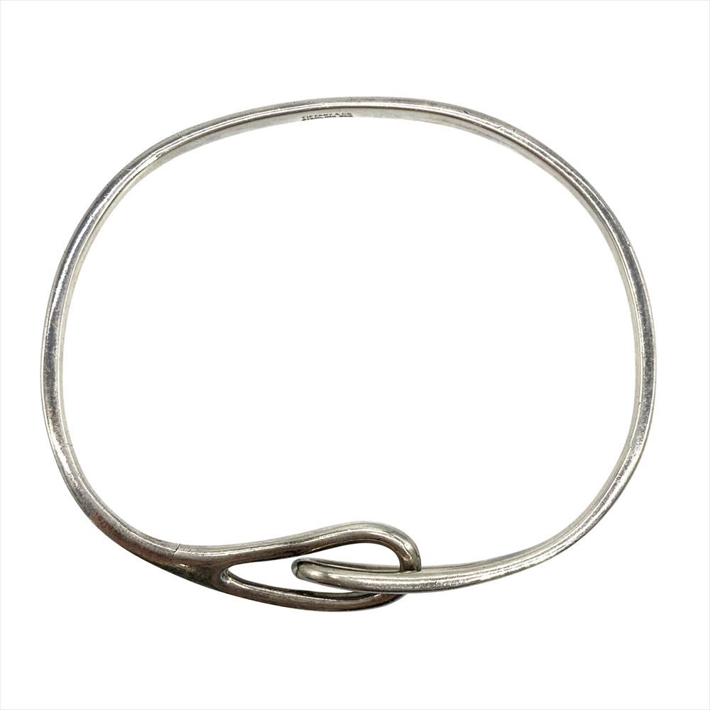 ティファニー Tiffany&Co. ダブルループ バングル カフ SV925 14.3g シルバー金具 レディース【中古】